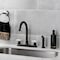 Kingston Brass 8" Centerset Kitchen Faucet with Sprayer, Matte Black FB7790PXSP - alternate 5